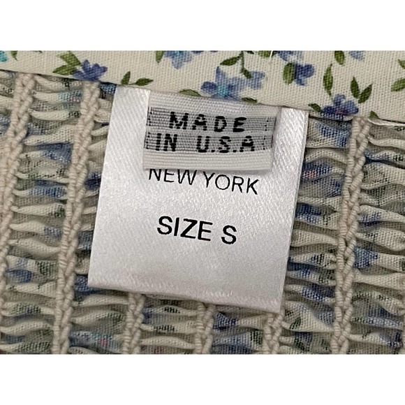 PETERSYN Sybil Crop Top in Seaside Spring Summer Ditsy Floral‎ Rose Small NEW - Picture 7 of 8